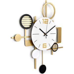 Fairmont Park Smethport 37cm Silent Wall Clock White;Gold 37cm W X 37cm H X 4cm D Fairmont Park Smethport 37cm Silent Wall Clock White;Gold 37cm W X 37cm H X 4cm D