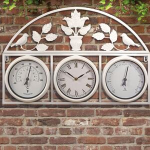 Marlow Home Co. Solihull Wall Clock Cream 66cm W X 44cm H X 5cm D Marlow Home Co. Solihull Wall Clock Cream 66cm W X 44cm H X 5cm D