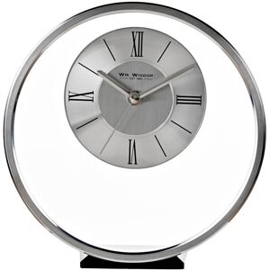Astoria Grand Ovid Metal Mantel Clock Silver 20.5cm H X 20cm W X 6cm D Astoria Grand Ovid Metal Mantel Clock Silver 20.5cm H X 20cm W X 6cm D