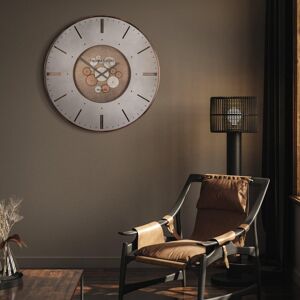 Thomas Kent Metal Wall Clock Gold 74 cm H x 74 cm W x 6 cm D Thomas Kent Metal Wall Clock Gold 74 cm H x 74 cm W x 6 cm D