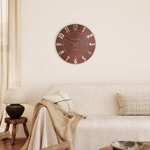 Gallery Direct Mulberry Wall Clock Auburn Orange 30cm H x 30cm W x 3.50cm D Gallery Direct Mulberry Wall Clock Auburn Orange 30cm H x 30cm W x 3.50cm D