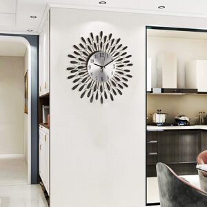 Canora Grey Antoinae Wall Clock Black 60cm W X 3cm H X 60cm D Canora Grey Antoinae Wall Clock Black 60cm W X 3cm H X 60cm D