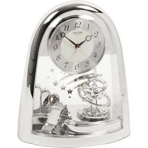 Rosdorf Park Virden Analogue Plastic / Acrylic Quartz Movement / Crystal Tabletop Clock Silver 23.30cm H x 19.50cm W x 3.70cm D Rosdorf Park Virden Analogue Plastic / Acrylic Quartz Movement / Crystal Tabletop Clock Silver 23.30cm H x 19.50cm W x 3.70cm D