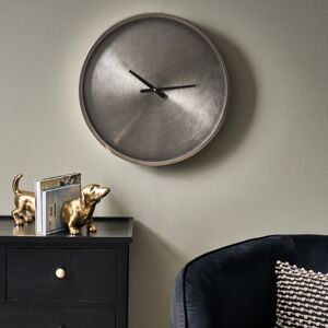 Borough Wharf Metal Wall Clock Silver 50cm W X 50cm H X 5cm D Borough Wharf Metal Wall Clock Silver 50cm W X 50cm H X 5cm D
