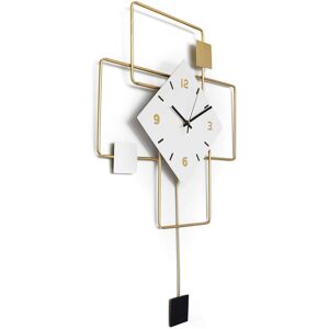 Fairmont Park Oversized Sneedville 69cm Silent Wall Clock Black;White;Gold 69cm W X 69cm H X 5cm D Fairmont Park Oversized Sneedville 69cm Silent Wall Clock Black;White;Gold 69cm W X 69cm H X 5cm D
