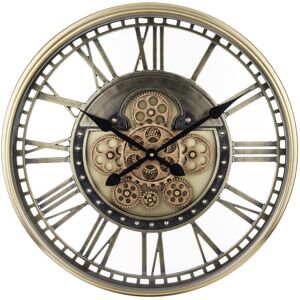 Rio Aini Wall Clock Black;Brown 54cm W X 54cm H X 8cm D Rio Aini Wall Clock Black;Brown 54cm W X 54cm H X 8cm D