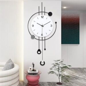 George Oliver Large Modern Wall Clock For Living Room Decor Big Decorative Wall Clock Pendulum Wall Clock Battery Operated Non Ticking For Bedroom Kitchen Office Ho White 33.5cm W X 76cm H X 4cm D George Oliver Large Modern Wall Clock For Living Room Decor Big Decorative Wall Clock Pendulum Wall Clock Battery Operated Non Ticking For Bedroom Kitchen Office Ho White 33.5cm W X 76cm H X 4cm D