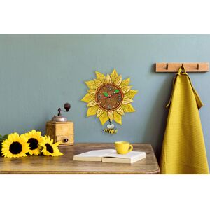 Brambly Cottage Lorccan Wall Clock Brown;Green;Yellow 25cm W X 33cm H X 5cm D Brambly Cottage Lorccan Wall Clock Brown;Green;Yellow 25cm W X 33cm H X 5cm D