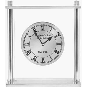 Canora Grey Analog Metal Electric Tabletop Clock Silver 28cm H X 25.5cm W X 7.5cm D Canora Grey Analog Metal Electric Tabletop Clock Silver 28cm H X 25.5cm W X 7.5cm D