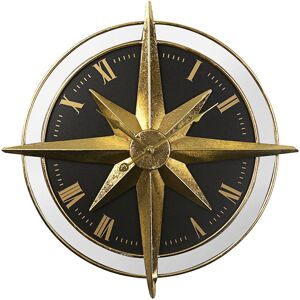 Fairmont Park Wall Clock Sun Dial Design Black;Gold 58cm W X 58cm H X 5cm D Fairmont Park Wall Clock Sun Dial Design Black;Gold 58cm W X 58cm H X 5cm D