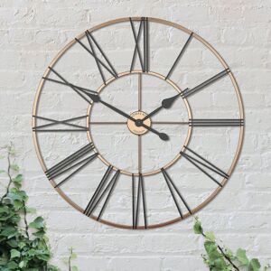Thomas Kent Oversized Summer House 80.2cm Silent Wall Clock Gold 80.2cm W X 80.2cm H X 3.6cm D Thomas Kent Oversized Summer House 80.2cm Silent Wall Clock Gold 80.2cm W X 80.2cm H X 3.6cm D