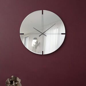 17 Stories Jhani Mirror Wall Clock for Living Room, Modern Wall Clock For Bedroom Decor Mirror/Clear 70cm H x 70cm W x 2.2cm D 17 Stories Jhani Mirror Wall Clock for Living Room, Modern Wall Clock For Bedroom Decor Mirror/Clear 70cm H x 70cm W x 2.2cm D