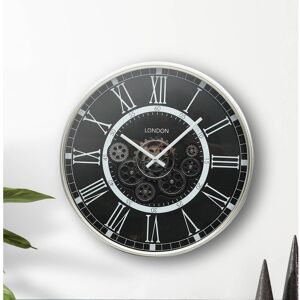 Rio Round Gear Wall Clock for Living Room, Wall Clock for Bedroom Decor Grey 53.5cm W X 53.5cm H X 8cm D Rio Round Gear Wall Clock for Living Room, Wall Clock for Bedroom Decor Grey 53.5cm W X 53.5cm H X 8cm D
