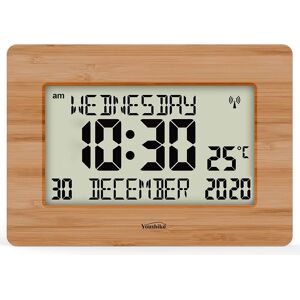 Youshiko Silent Wall Clock brown 16.0 H x 23.0 W x 23.0 D cm