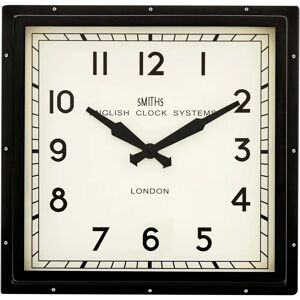 Roger Lascelles Clocks Smiths 41cm Wall Clock black 41.0 H x 41.0 W cm