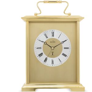 Acctim Analog Metal Radio-Controlled Tabletop Clock in Gold yellow 20.8 H x 14.0 W x 6.2 D cm