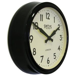 Roger Lascelles Clocks Smiths 38cm Wall Clock black 38.0 H x 38.0 W x 10.0 D cm