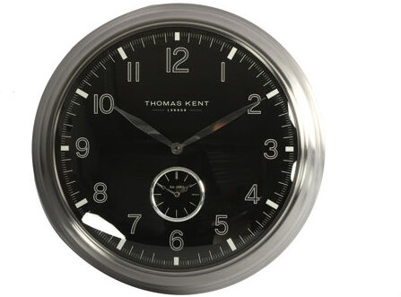 Rosalind Wheeler Fernelius Wall Clock Rosalind Wheeler Colour: Black/Silver, Size: 71cm H x 71cm W x 11cm D  - Size: 71cm H x 71cm W x 11cm D Rosalind Wheeler Fernelius Wall Clock Rosalind Wheeler Colour: Black/Silver, Size: 71cm H x 71cm W x 11cm D  - Size: 71cm H x 71cm W x 11cm D