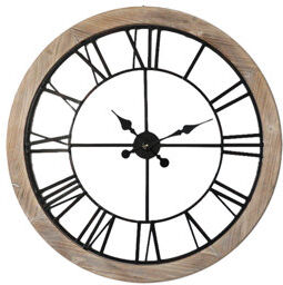 August Grove Enes Wall Clock August Grove  - Size: 65cm H X 65cm W X 2cm D August Grove Enes Wall Clock August Grove  - Size: 65cm H X 65cm W X 2cm D