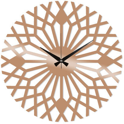 Latitude Run Crescentia 48cm Silent Wall Clock Latitude Run Colour: Copper  - Size: Latitude Run Crescentia 48cm Silent Wall Clock Latitude Run Colour: Copper  - Size: