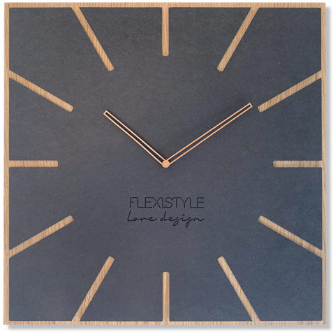 Eko 50cm Silent Wall Clock  Colour: Navy Blue  - Size: 10cm H X 10cm W X 8cm D Eko 50cm Silent Wall Clock  Colour: Navy Blue  - Size: 10cm H X 10cm W X 8cm D