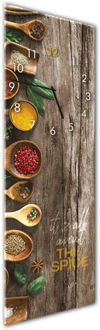 East Urban Home Spice Silent Wall Clock East Urban Home  - Size: 30cm H X 30cm W X 2cm D East Urban Home Spice Silent Wall Clock East Urban Home  - Size: 30cm H X 30cm W X 2cm D