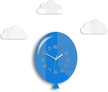 Zoomie Kids Mayra Balloon Wall Clock Zoomie Kids Colour: Blue  - Size: Medium Zoomie Kids Mayra Balloon Wall Clock Zoomie Kids Colour: Blue  - Size: Medium