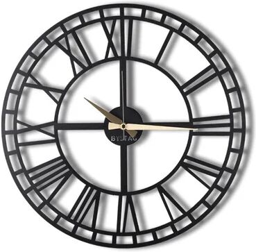 Latitude Run Odelina Silent Wall Clock Latitude Run Size: 50cm H x 50cm W x 0.2cm D  - Size: 24cm H X 84cm W X 67cm D