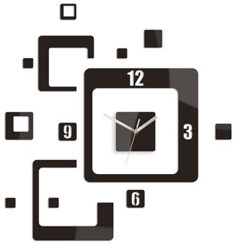 Metro Bari Wall Clock Metro Lane Colour: Wenge/Silver  - Size: 173cm H X 200cm W X 40cm D Metro Bari Wall Clock Metro Lane Colour: Wenge/Silver  - Size: 173cm H X 200cm W X 40cm D