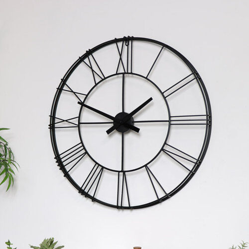 Rio Oversized Echeverria 70cm Wall Clock Williston Forge  - Size: 70cm H X 70cm W X 5cm D Rio Oversized Echeverria 70cm Wall Clock Williston Forge  - Size: 70cm H X 70cm W X 5cm D