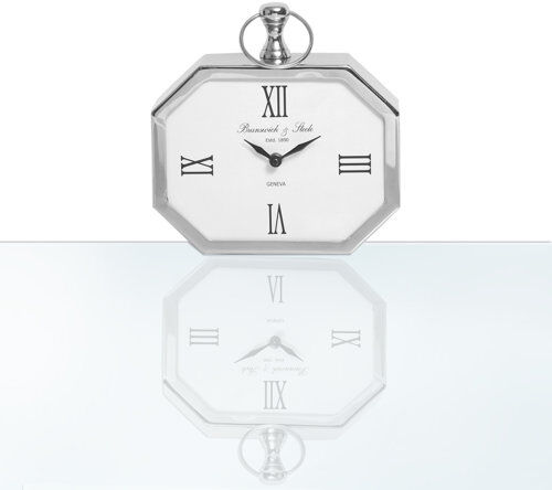 Zipcode Design Tabletop Clock Zipcode Design Size: 18cm H x 18cm W x 5cm D  - Size: 24cm H x 26cm W x 5cm D Zipcode Design Tabletop Clock Zipcode Design Size: 18cm H x 18cm W x 5cm D  - Size: 24cm H x 26cm W x 5cm D