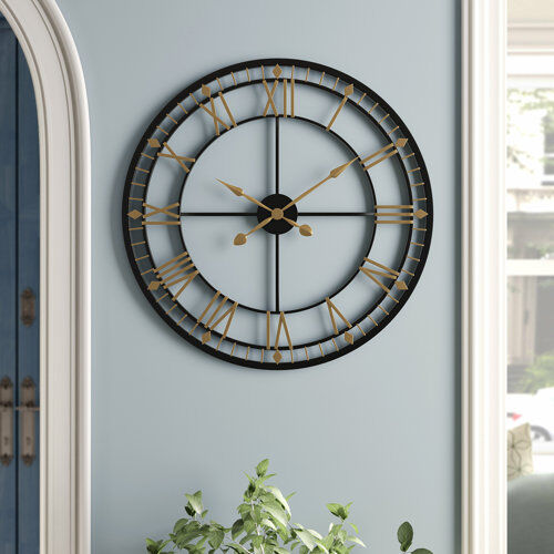 Three Posts Beaver Creek Oversized 80cm Wall Clock Three Posts  - Size: Medium Three Posts Beaver Creek Oversized 80cm Wall Clock Three Posts  - Size: Medium
