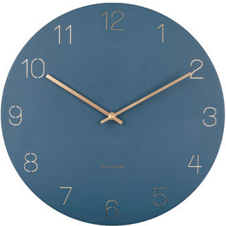 Karlsson Charm 40cm Wall Clock Karlsson Colour: Blue Karlsson Charm 40cm Wall Clock Karlsson Colour: Blue