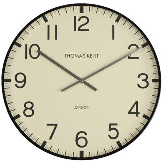 Rosalind Wheeler Yantarni Wall Clock Rosalind Wheeler Colour: White/Black, Size: 53cm H x 53cm W x 6cm D  - Size: 43cm H X 28cm W X 28cm D Rosalind Wheeler Yantarni Wall Clock Rosalind Wheeler Colour: White/Black, Size: 53cm H x 53cm W x 6cm D  - Size: 43cm H X 28cm W X 28cm D