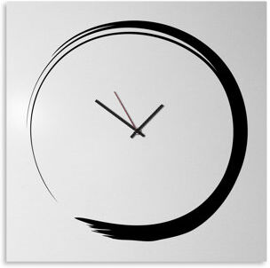 Brayden Studio Japan Style Enso Wall Clock Brayden Studio Colour: White/Black Medium Brayden Studio Japan Style Enso Wall Clock Brayden Studio Colour: White/Black Medium
