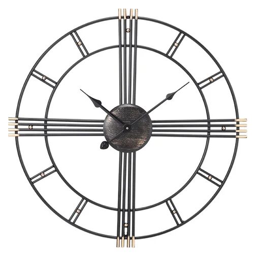 17 Stories Aeryk 60cm Silent Wall Clock 17 Stories  - Size: Rectangle 200 x 290cm