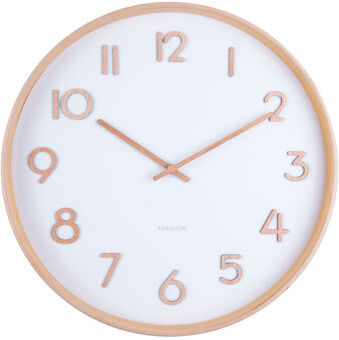 Karlsson Pure 40cm Silent Wall Clock Karlsson Colour: White 24cm H X 24cm W X 10cm D Karlsson Pure 40cm Silent Wall Clock Karlsson Colour: White 24cm H X 24cm W X 10cm D
