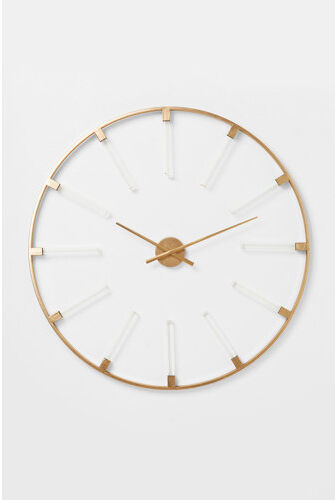 KARE Design Visible Sticks XXL Wall Clock KARE Design Size: Medium, Colour: Gold  - Size: 100cm H X 100cm W X 6cm D KARE Design Visible Sticks XXL Wall Clock KARE Design Size: Medium, Colour: Gold  - Size: 100cm H X 100cm W X 6cm D