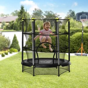 HOMCOM Hexagon Kid / Toddler Trampoline black 160.0 H x 140.0 W x 140.0 D cm