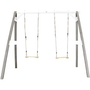 AXI Swing Set gray/white 207.0 H x 254.0 W x 160.0 D cm