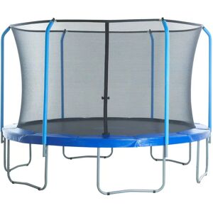 Upper Bounce Trampoline Replacement Enclosure Surround Safety Net for 14ft Frame, Top Metal Ring using 6 Bent Poles black 180.0 H x 427.0 W x 427.0 D cm