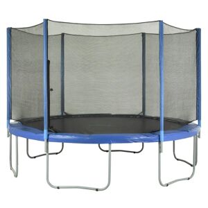 Upper Bounce Trampoline Replacement Enclosure Surround Safety Ouside Net for 14ft Frame using 6 Straight Poles black 84.0 H x 427.0 W x 427.0 D cm
