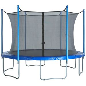 Upper Bounce Trampoline Replacement Enclosure Surround Safety Inside Net for 15ft Frame using 6 Straight Poles black 165.0 H x 457.0 W x 457.0 D cm
