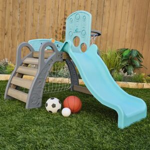 KidKraft 5-in-1 Sports Climbing Frame blue/brown 100.0 H x 120.5 W x 110.01 D cm