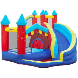 Outsunny Castle Pop-Up Bounce House Blue;Red;Yellow 3