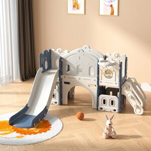 Isulf Zoomie Kids Slide Grey/Blue 106cm H X 190cm W X 165cm D Isulf Zoomie Kids Slide Grey/Blue 106cm H X 190cm W X 165cm D