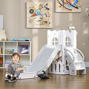Zoomie Kids Slide Grey 92cm H X 177cm W X 70cm D Zoomie Kids Slide Grey 92cm H X 177cm W X 70cm D