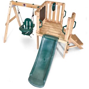 Plum Junior Activity Centre Swing And Slide Brown;Green 117cm H X 220cm W X 204cm D Plum Junior Activity Centre Swing And Slide Brown;Green 117cm H X 220cm W X 204cm D