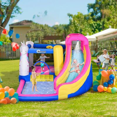 Outsunny 5 in 1 Bouncy Castle for Children with Blower - Bouncy Castle Outsunny 5 in 1 Bouncy Castle for Children with Blower - Bouncy Castle