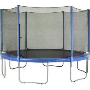 Upper Bounce Trampoline Replacement Enclosure Surround Safety Ouside Net for 14ft Frame using 6 Straight Poles black 84.0 H x 427.0 W x 427.0 D cm